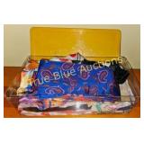 Vintage Scarf Collection in Clear Storage Box