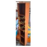 Vintage Wooden Storage Organizer with Six Compartm