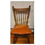 Vintage Oak Spindle Back Chair - Timeless Elegance
