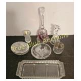 Collection of Vintage Crystal Decorative Items and
