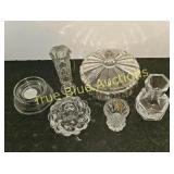 Collection of Vintage Crystal Glassware Including