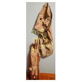 Vintage Canvas Apron and Folding Stand - A Unique
