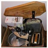 Vintage Kitchen Essentials Lot - Toaster, Fryer, a