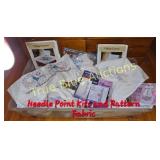 Vintage Needle Point Kits and Pattern Fabric Colle