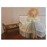 Charming Vintage Decor: Handcrafted Book Doll & MC