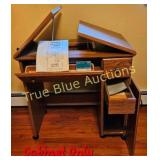 Vintage Sewing Machine Cabinet with Assembly Manua