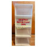 Versatile Set of Four Storage Drawer Units - Perfe