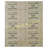 Vintage World War II Ration Coupons - A Piece of H