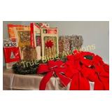 Vintage Holiday Decor Collection: Tinsel, Bows, an