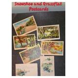 Vintage Snowshoe and Grassflat Postcard Collection