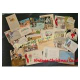 Charming Collection of Vintage Christmas Cards - A