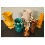 Charming Collection of Vintage Ceramic Vases - A C