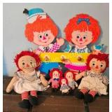 Charming Vintage Raggedy Ann Doll Collection with