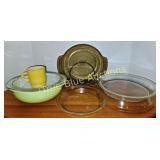 Vintage Glass and Ceramic Kitchenware Set with Mix