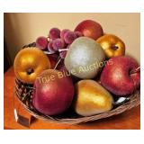 Decorative Artificial Fruit Arrangement in Woven B
