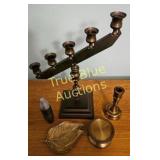 Brass Candle Holders and Decorative Accessories Se