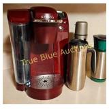 Keurig Single Serve Coffee Maker in Red with Stain