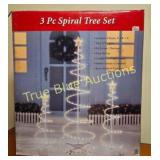 Enchanting 3-Piece Spiral Tree Set - Illuminated H