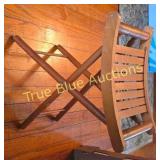 Elegant Folding Wooden Chair - Timeless Design for