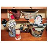 Colorful Chicken-Themed Kitchen Decor Collection I