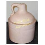 Antique Stoneware Jug with Handle and Light Glaze