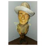 Vintage Cowboy Figurine - Handcrafted Western Deco