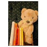 Charming Vintage Teddy Bear with Classic Children