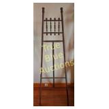 Vintage Wooden Ladder Back Rack - Rustic Home Deco