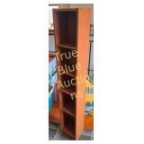 Vintage Wooden Storage Organizer with Six Compartm