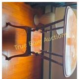 Elegant Vintage Wooden Table with Intricate Spindl