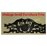 Exquisite Vintage Scroll Furniture Trim - A Timele