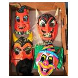 Vintage Carnival Masks Collection - Unique Handcra