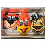 Vintage Cartoon Character Masks - Yogi Bear, Fogho