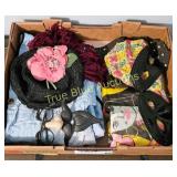 Vintage Costume Accessories and Fabric Collection
