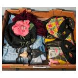 Vintage Costume Accessories and Fabric Collection