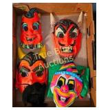 Vintage Carnival Masks Collection - Unique Handcra