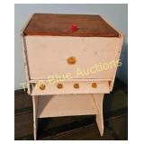 Charming Vintage Handcrafted Wooden Storage Chest