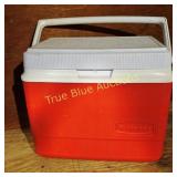 Vintage Rubbermaid Red Cooler - Classic Retro Desi