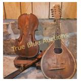Vintage String Instruments Collection: Violin, Man