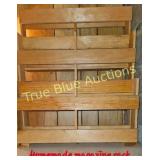 Charming Handmade Wooden Magazine Rack - Rustic Ho