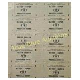 Vintage World War II Ration Coupons - A Piece of H