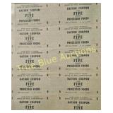 Vintage World War II Ration Coupons - A Piece of H