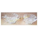 Pair of Cut Glass Creamers