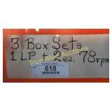 3 Box Sets - 1 LP + 2 ea. 78rpm