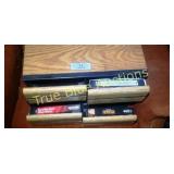 Wooden VHS Tape Storage Box with Four Drawers