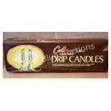 Colorama Decorated Drip Candles - Two 12 Inch Cand
