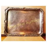 Reed & Barton Silver Soldered Serving Tray with Or