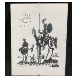 PABLO PICASSO, DON QUIXOTE PRINT, 12in