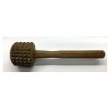 VTG. YELLOW WARE MEAT TENDERIZER PAT. DEC. 25,