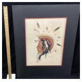 1968 WOODY CRUMBO SIGNED BLACK OWL CHEYENNE
